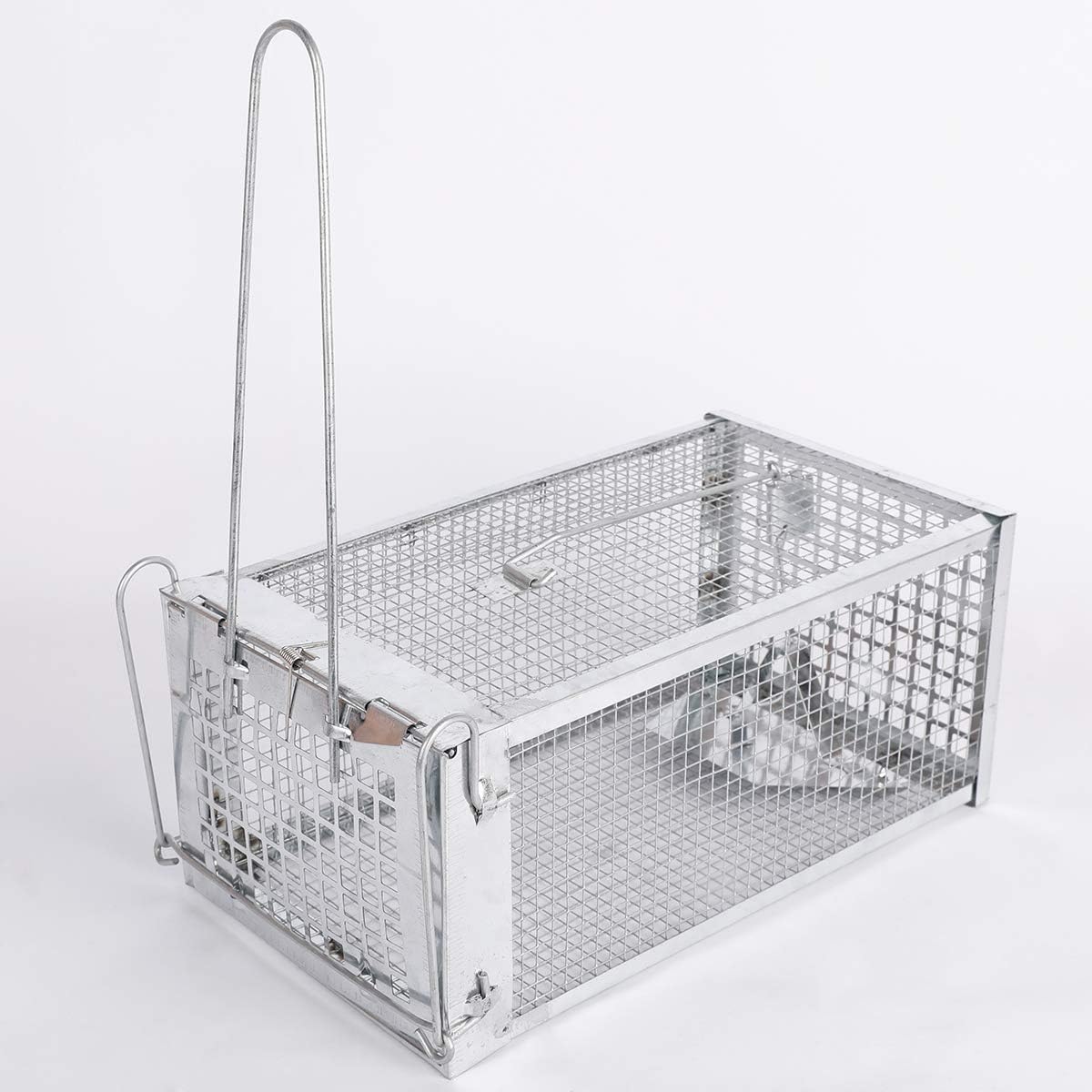 Firstopp Small Animal Humane Live Cage Rat Mouse Chipmunk Trap Release Rats Mice Rodents Similar Sized Pests for Indoor and Outdoor(Single Door)