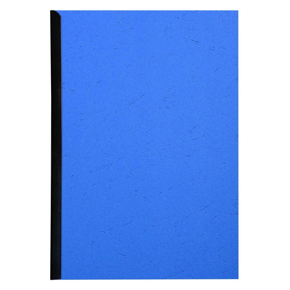 Exacompta - Ref 2781C - Forever Collection - Recycled Rigid Presentation Covers - A4 (210 x 297mm), Leather Grain Effect, 270gsm Rigid Card - Blue (Pack of 100)