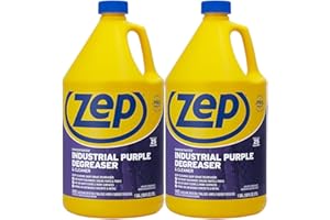 Zep Industrial Purple Cleaner and Degreaser Concentrate - 1 Gallon (Case of 2) R45802 - Powerful Deep Oil and Grease Cleaning Formula for Machinery, Engine Parts, Shop Floors, Garages, Works on