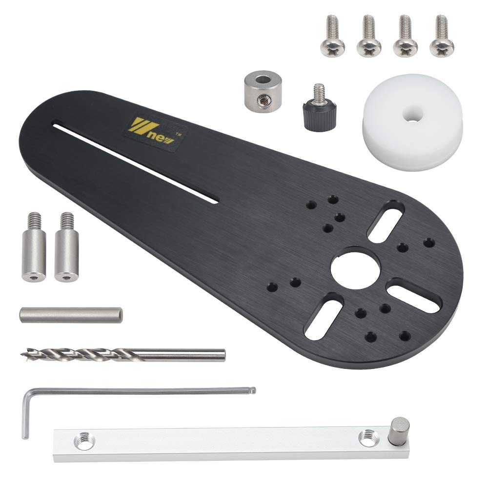 Circle Cutting Jig for Electric Hand Trimmer, Woodworking Circle Groove Wood Router Milling Circle Trimming Machine Woodworking Tools DIY Accessories (Type C)