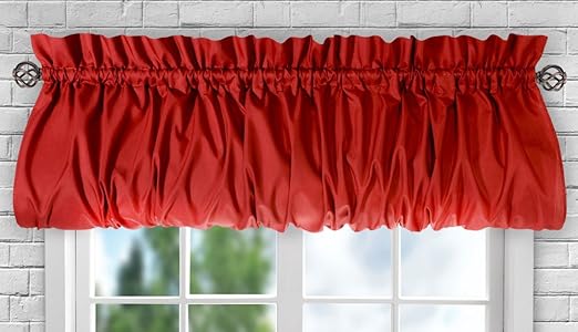 Amazon Com Ellis Curtain Stacey Sheer Balloon Valance 60 X 15