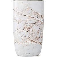 S'well Stainless Steel Wine Chiller - 750ml - Calacatta Gold - Triple-Layered Vacuum-Insulated Container Designed to…