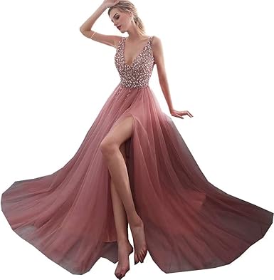 amazon red prom dress