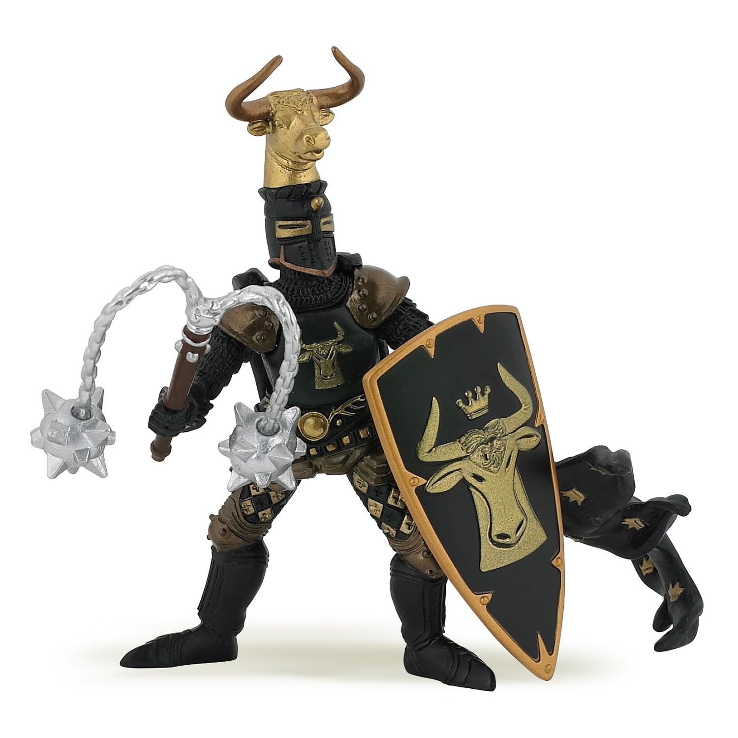 Papo - Realistic Master Of Arms Bull Crest Figure - Ages 3+ - Fantasy & Medieval Collection - Creative Play Knights World - Gift Idea Toy for Girls and Boys