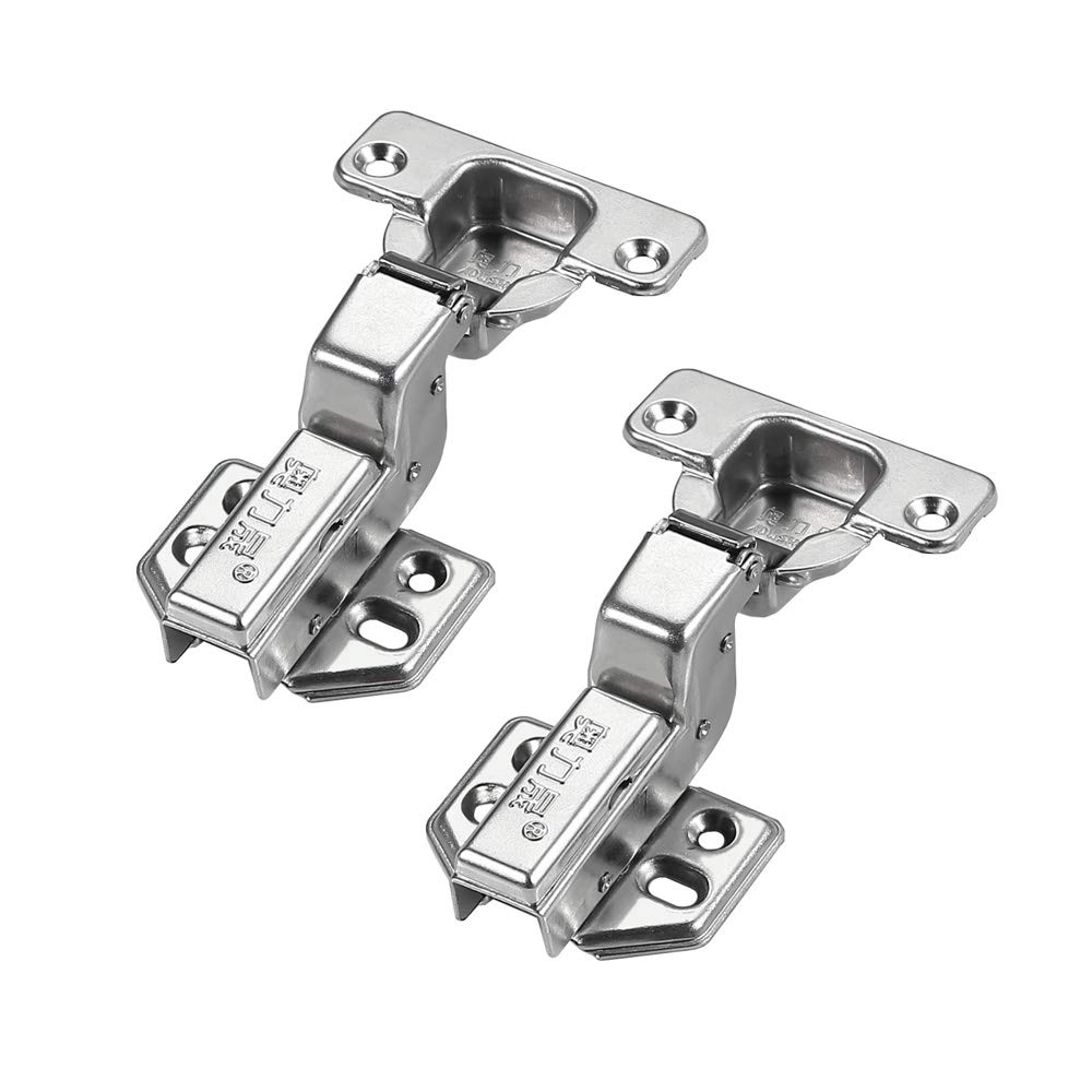 AOLISHENG Inset Hinges 35mm Soft Close Kitchen Cupboard Cabinet Wardrobe Door Hinges, 105 Degree Cupboard Hinges with Screws, 2 Pcs