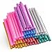 KUUQA 70 Pcs Glitter Hot Melt Glue Adhesive Glue Sticks for DIY Art Craft 7 x 100mm (7 Colors)