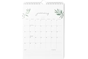 Calendar 2024 - Vertical 8.5x11 2024 Wall Calendar Runs Until June 2025 - Easy Planning with the 2024 Calendar - Aesthetic Wall Calendar 2024-2025 Monthly - Karto - Greenery