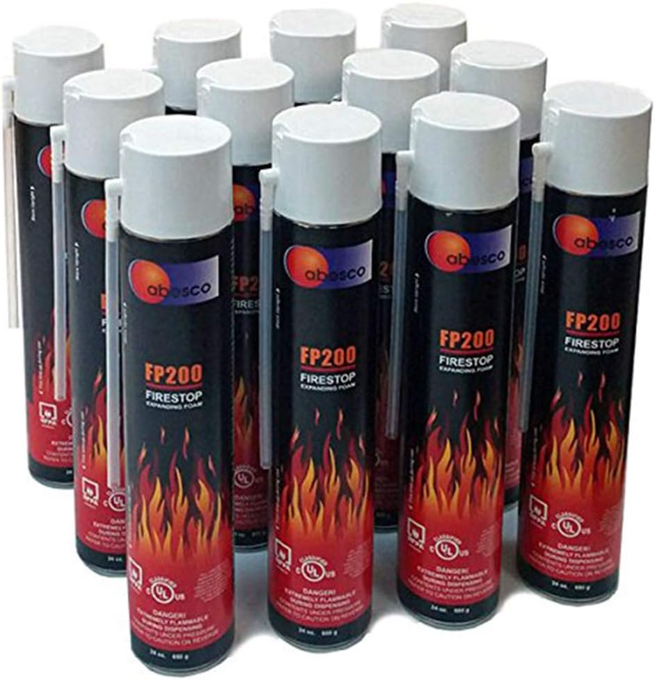 Abesco FP200 Fire Rated Expanding Foam - Case (12 x 24oz Cans) by Abesco