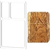BENECREAT 3 Pocket Valet Tray Router Templates, Rectangle Clear Acrylic Template, Woodworking Router Template, Transparent Ro