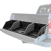 GEARLAST 56" Truck Bed Cargo Box Organizer Slider Storage Loader System | Fit for Ford F150, Silverado,GMC Sierra, Dodge Ram, Nissan, Toyota Truck bed storage with isolation netting and tarpaulin 