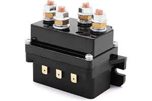 Torkettle 12V 500A Winch Solenoid Contactor Relay for 8000lbs-17000lbs ATV UTV Winches