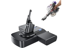 AOOJ 21.6V 8000mAh V8 Replacement Battery Compatible with Dyson V8 Absolute/Animal/Motorhead/Fluffy/SV10 Carbon Fiber Vacuum