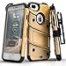 ZIZO Bolt Series for iPhone 8 Plus Case Military Grade Drop Tested Tempered Glass Screen Protector Holster iPhone 7 Plus case Gold Black