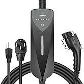 Lectron Level 1/2 (8A - 40A) J1772 Portable EV Charger - Dual-Level Electric Vehicle Charging Station with NEMA 14-50/5-15 Plug - Compatible with All J1772 EVs