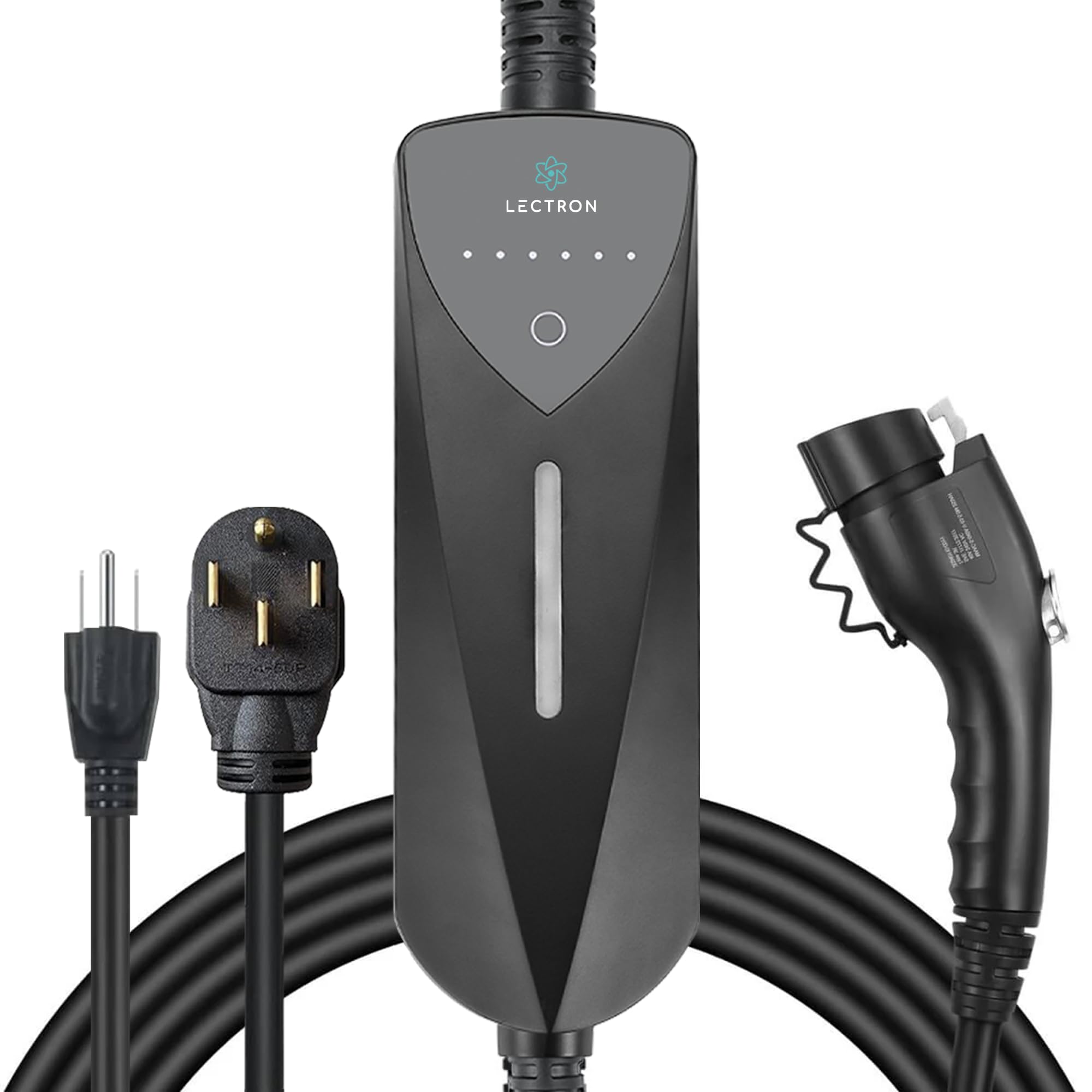 Photo 1 of Lectron Level 1/2 (8A - 40A) J1772 Portable EV Charger - Dual-Level Electric Vehicle Charging Station with NEMA 14-50/5-15 Plug - Compatible with All J1772 EVs
