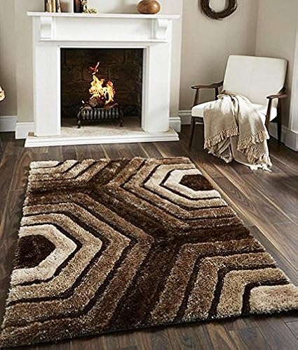Fresh from Loom Designer 3D Shaggy Fur Carpet - 5 x 7 Feet