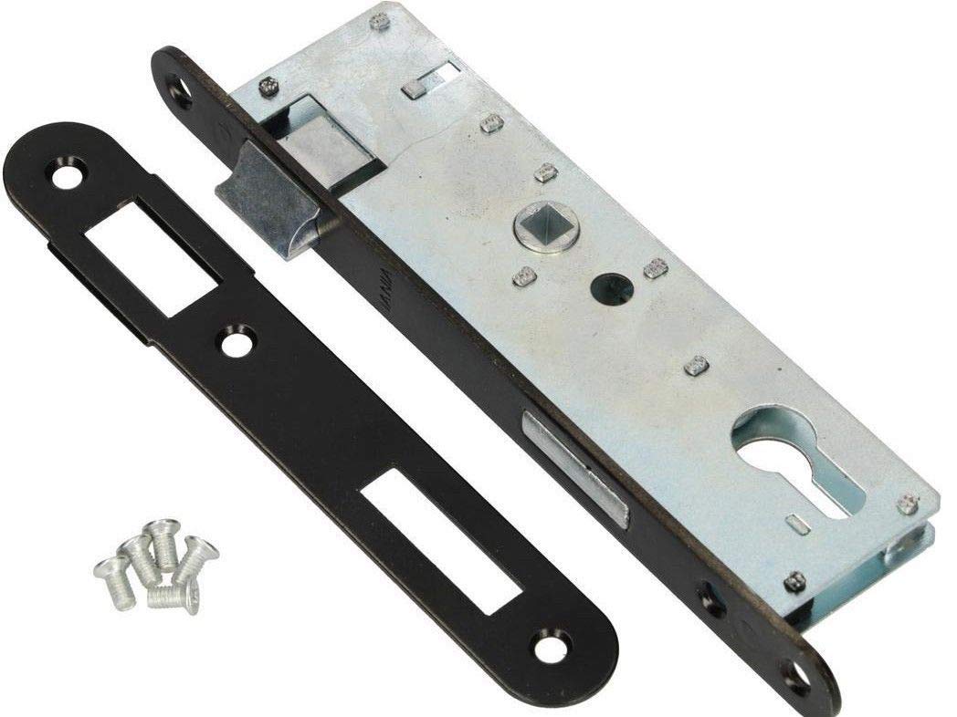 KOTARBAU Mortise Lock 72/34 PZ Counter Plate Galvanised Left/Right Tube Frame Lock Door Lock Indoor/Outdoor Security Lock (Left)