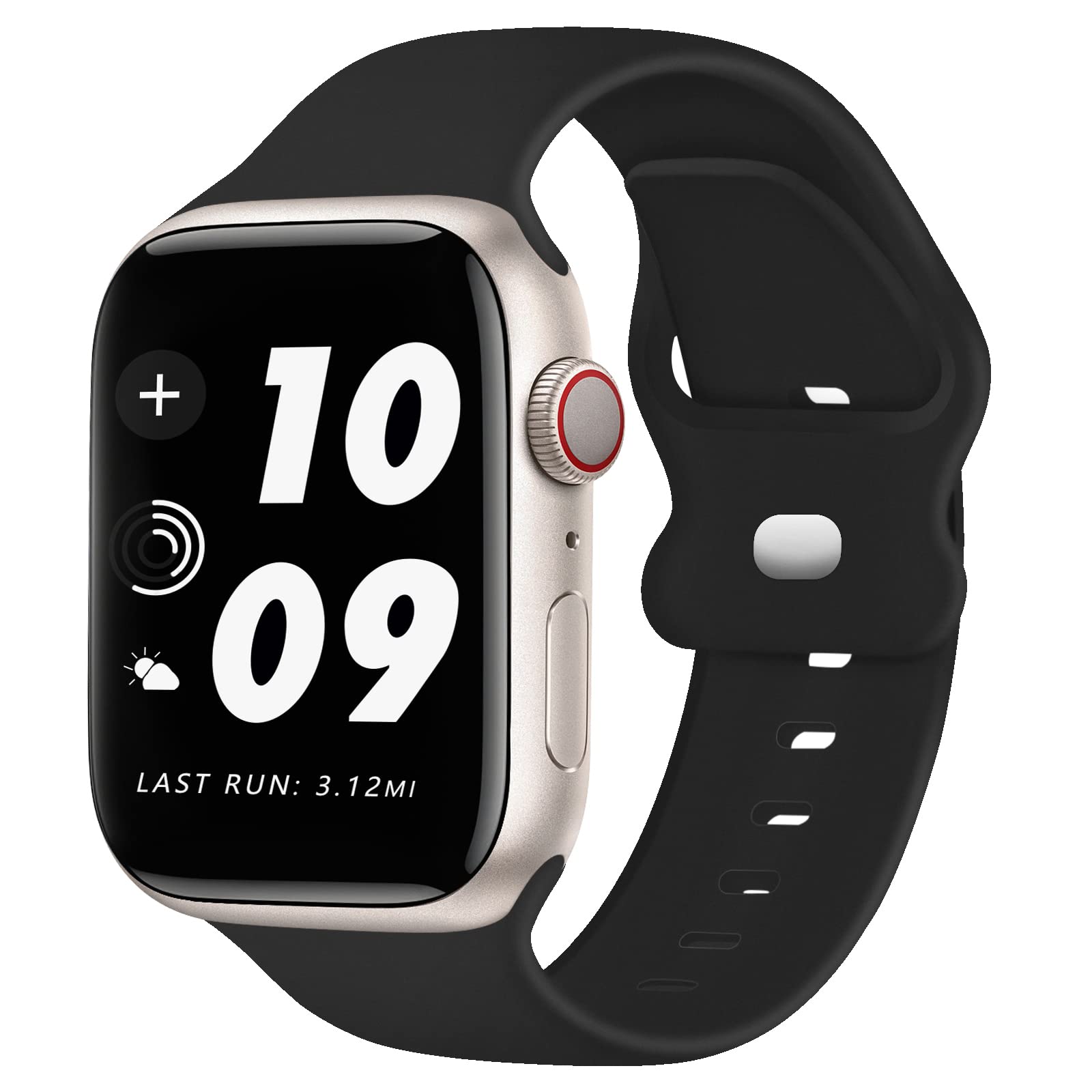 TopPerfekt Silicone Straps Compatible with Apple Watch Strap 49mm 45mm 44mm 42mm for Women Men, Classic Soft Breathable Sport Replacement Bands for iWatch Series 8 7 6 5 4 3 2 1 SE Ultra