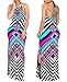 shekiss Women's Sexy Floral Printing Sleeveless Summer Dress Casual Elastic Long Maxi,Flower2,X-Large