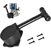 Chanjorlin RC Nitro Engine Pull Starter R020 Recoil Start Tools Accessory Compatible with HSP Himoto Redcat Tyranno Vertex VX .16 .18 .21 SH .18 .21 Cxp Roto 1/10 1/8 Buggy Truck Car Parts