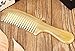 Myhsmooth Sh-1w-mt Wide Tooth 100% Handmade Premium Quality Natural Sheep Horn Comb with Handle(7.5''Long)