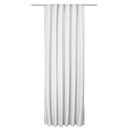 Beautissu Fenster Vorhang Kräuselband-Vorhang Amelie - 140x245 cm Weiß - Dekorative Gardine Universalband Fenster-Schal