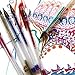 LeDessin Metallic Gel Pens Assorted colors 10-pc Set For Coloring Books, Card Making, Scrapbooking, Drawing, Doodles