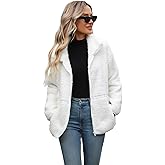 Vipwest Women's Fleece Jacket Full Zip Fall Winter Plus Size Warm Sherpa Jackets S-5XL