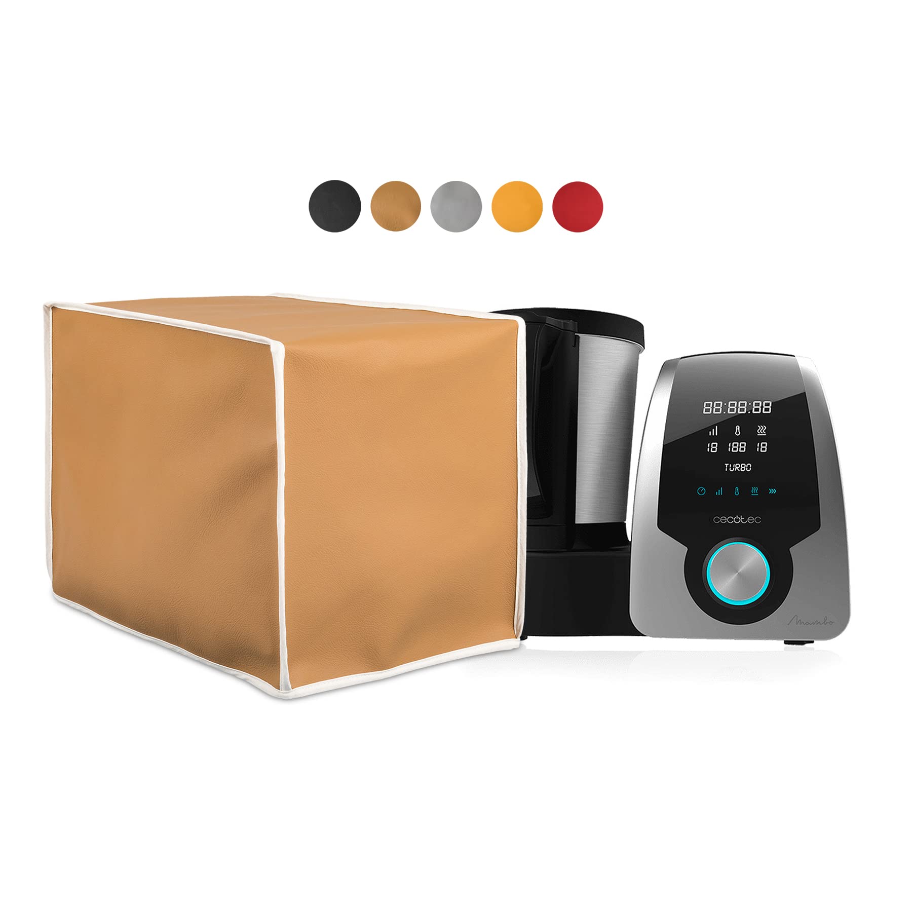 HOMELAY B09WSWV9LZ Kitchen Robot Cover Leatherette, Camel…