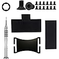 Sorftin Wallet Replacement Screw Kit – Elastic Cash Strap Replacement for Wallet (Standard Set - Black)