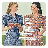 Anne Taintor Square Refrigerator Magnet - Penciled in Hangover