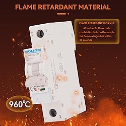 MOLLOM DC 1 Pole Miniature Circuit Breaker, 250V