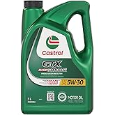 Castrol GTX High Mileage 5W-30 Motor Oil, 5 Litres | Made in Canada