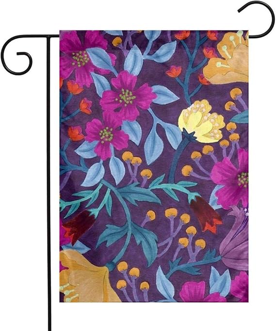 Bandera de jardín maravillosa floral al aire última intervensión