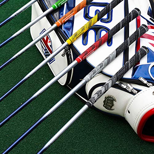 image for Geoleap ACE-C Golf Grips Set of 13- Cord Rubber, Hybrid Golf Club Grip