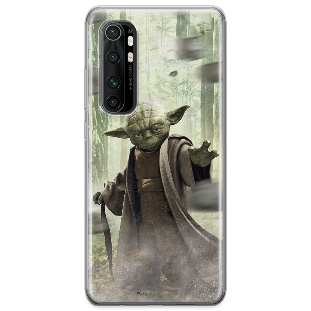 ERT GROUP mobile phone case for Xiaomi MI NOTE 10 Lite original and officially Licensed Star Wars pattern Yoda 002 optimally adapted to the shape of the mobile phone, case made of TPU