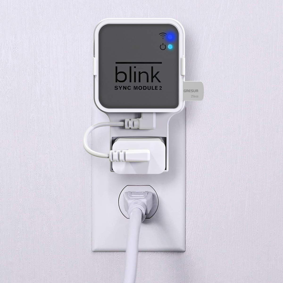 256GB USB Flash Drive for Local Video Storage with The Blink Sync Module 2 Mount (Blink Add-On Sync Module 2 is NOT Included)