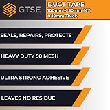 GTSE Wide White Duct Tape 100mm x 50m Waterproof Heavy Duty Gaffer Tape view 6