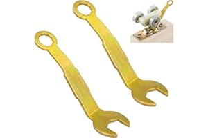 NIUOHOY 2 Packs Pivot Adjustment Wrench for Sliding Door Hanger, Bi-Fold Closet Door Pivot Adjustment Tool, Pivot Folding Door Adjustment Pocket Wrench, 3 Inch Length