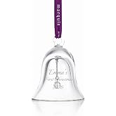 Marquis By Waterford Engraved Holiday Bell Ornament, 3" | Personalized with Custom Engraving for Couples, Wedding, Anniversary, Babys First Christmas 2026