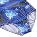 Toddler Sparkle Printing Dance Athletic Unitards Tank Sleeveless Leotard for Girls Gymnastics B136_Blue_8A