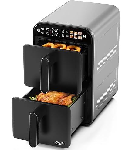 エアフライヤー Amazon.com: 【Upgrade】Air Fryer, Dual Basket Air Fryers, 12QT