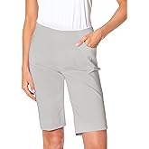 SLIM-SATION Women's Golf Wide Band Pull On Short with Real Pockets