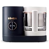 BEABA Babycook Neo, Glass 4 in 1 Steam Cooker & Blender, Comes with Stainless Steel Basket and Reservoir, 5.5 Cup Capacity (M