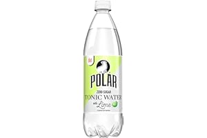 Polar Beverages Diet Tonic Water with Lime, 33.8 Fluid Ounce (Pack of 12)