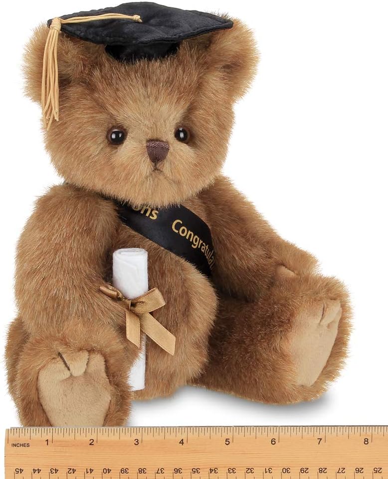 Bearington Smarty Class of 2020 Graduation Plush Stuffed Animal Teddy Bear in Black Cap, 10 inches: Toys & Games