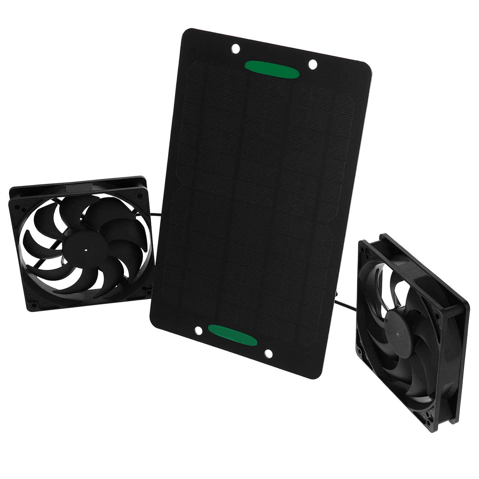 Solar Panel Powered Fan, DC Durable 10w 800MA Mini Ventilator for Outdoor for Greenhouses for Motorhome