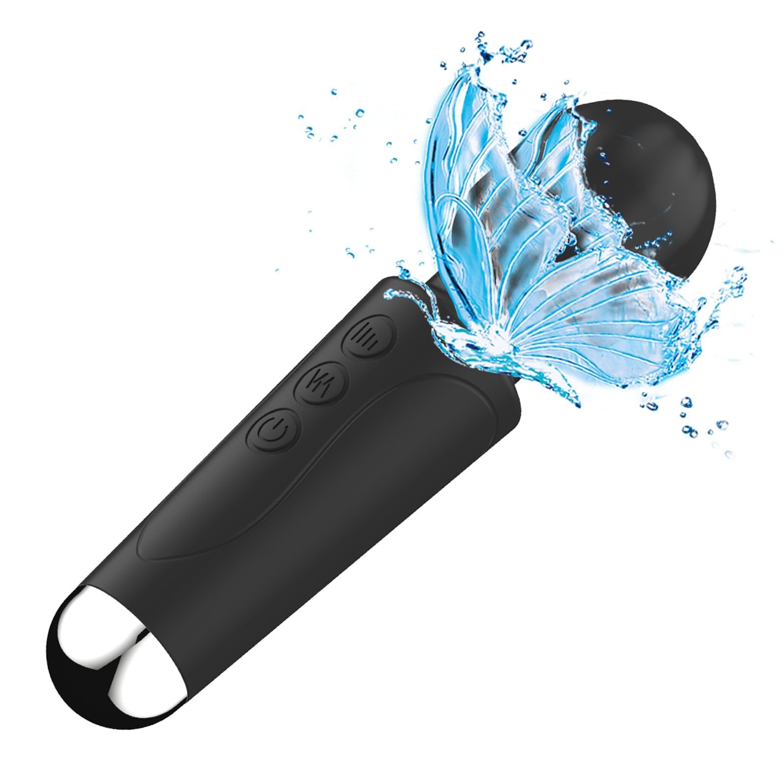 Photo 1 of Rechargeable Cordless Handheld Mini Massager for Neck and Shoulder Muscle Relaxation and Fatigue Relief - Black