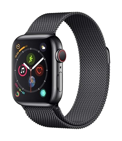 black stainless steel apple watch series 4