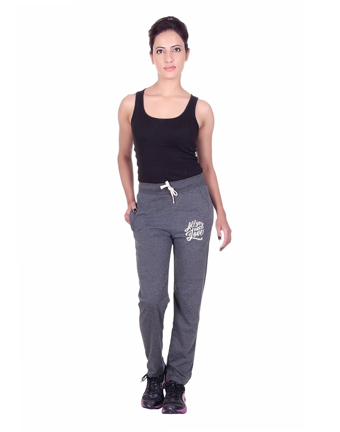 dfh women's cotton track pant